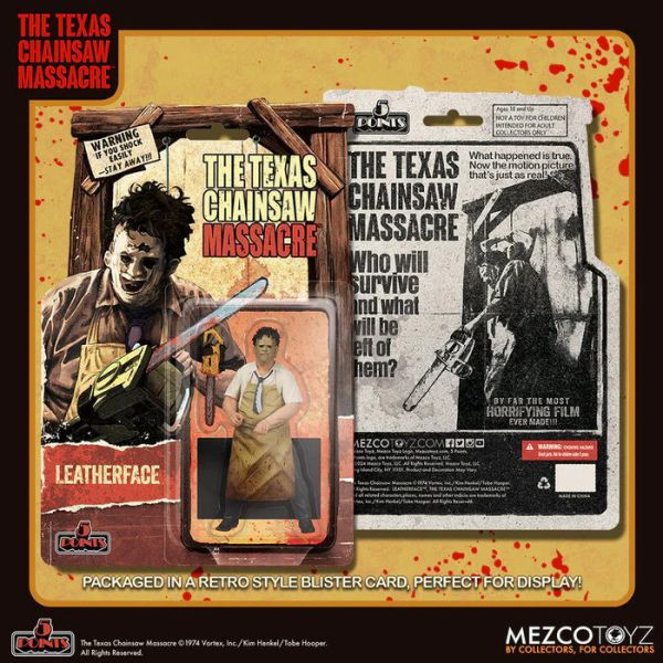 MEZCO TOYZ 5 Points 德州電鋸殺人狂 1974 皮面人 3.75吋 可動完成品 MEZCO TOYZ 5 Points 德州電鋸殺人狂 1974 皮面人 3.75吋 可動完成品