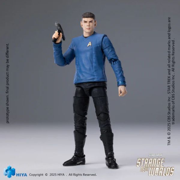 Hiya Toys 極致迷你系列 1/18 10.5CM 星際爭霸戰 奇異新世界 史巴克 可動完成品 EMS0196 Hiya Toys 極致迷你系列 1/18 10.5CM 星際爭霸戰 奇異新世界 史巴克 可動完成品 EMS0196