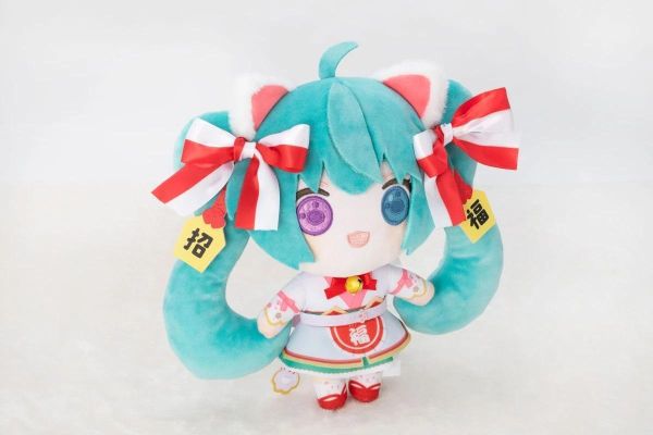 (預購) KADOKAWA 初音未來x招財貓 初音未來 白貓 絨毛玩偶 Art by らっす 20260901 KADOKAWA 初音未來x招財貓 初音未來 白貓 絨毛玩偶 Art by らっす
