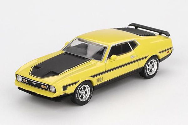 (預購) MINIGT 1/64 福特 Ford Mustang Mach1 Grabber Yellow LHD MGT01139-L 20251016 MINIGT 1/64 福特 Ford Mustang Mach1 Grabber Yellow LHD MGT01139-L