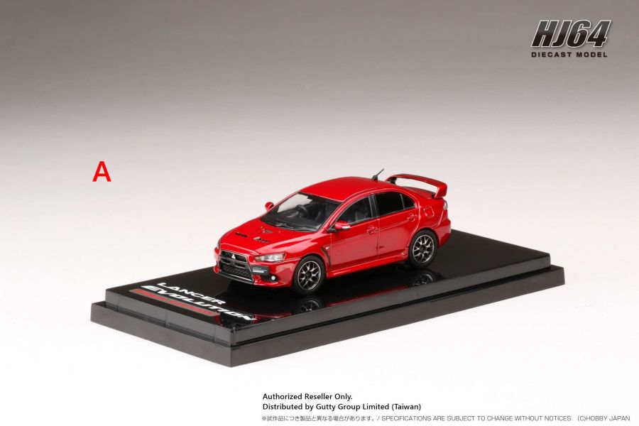Hobby JAPAN 1/64 三菱 Mitsubishi Lancer Evolution X Final Edition EVO十代最終版 金屬紅 Hobby JAPAN 1/64 三菱 Mitsubishi Lancer Evolution X Final Edition EVO十代最終版 金屬紅