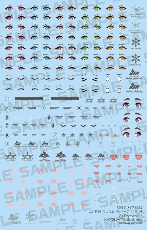 (預購) Kotobukiya 壽屋 Megami Device 女神裝置 尤格拉希斯 伽爾姆 利刃 暴風雪 EYE DECAL SET 20260805 Kotobukiya 壽屋 Megami Device 女神裝置 尤格拉希斯 伽爾姆 利刃 暴風雪 EYE DECAL SET