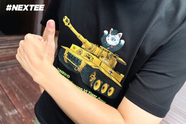 NEXTee KONEKO 虎式戰車 短袖T恤 黑色 NEXTee KONEKO 虎式戰車 短袖T恤 黑色