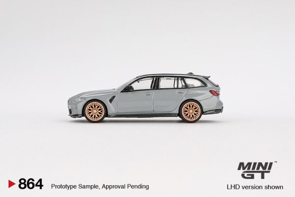 MINIGT 1/64 寶馬 BMW M3 Competition Touring  Brooklyn Grey 布魯克林灰 金色輪框 式樣 LHD 左駕 MGT00864-L MINIGT 1/64 寶馬 BMW M3 Competition Touring  Brooklyn Grey 布魯克林灰 金色輪框 式樣 LHD 左駕 MGT00864-L
