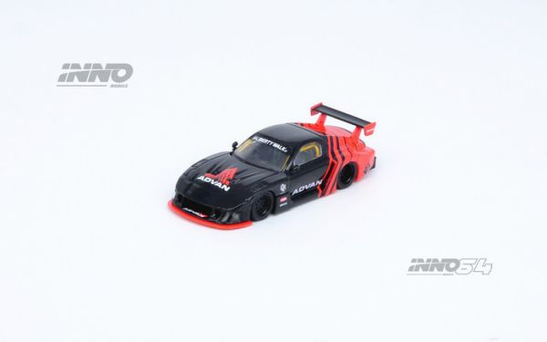 INNO64 1/64 馬自達 自由步行 LBWK MAZDA RX7 (FD3S) LB-SUPER SILHOUETTE "ADVAN LIVERY" 橫濱ADVAN配色 IN64-LBWK-RX7-05 INNO64 1/64 馬自達 自由步行 LBWK MAZDA RX7 (FD3S) LB-SUPER SILHOUETTE "ADVAN LIVERY" 橫濱ADVAN配色 IN64-LBWK-RX7-05