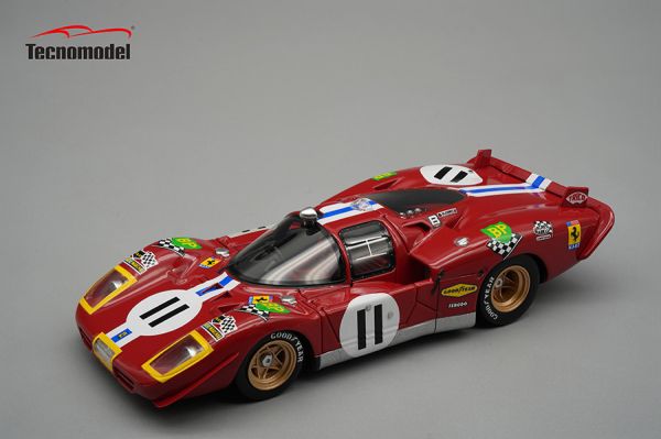 Tecnomodel 1/43 法拉利 Ferrari 512 S Filippinetti NART car #11 Driver posey and bocknum 利曼24耐1970比賽車 Tecnomodel 1/43 法拉利 Ferrari 512 S Filippinetti NART car #11 Driver posey and bocknum 利曼24耐1970比賽車