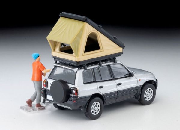 (預購) TOMYTEC 1/64 TLV-N354c 豐田 Toyota RAV4J V (silver) with tent (預購) TOMYTEC 1/64 TLV-N354c 豐田 Toyota RAV4J V (silver) with tent