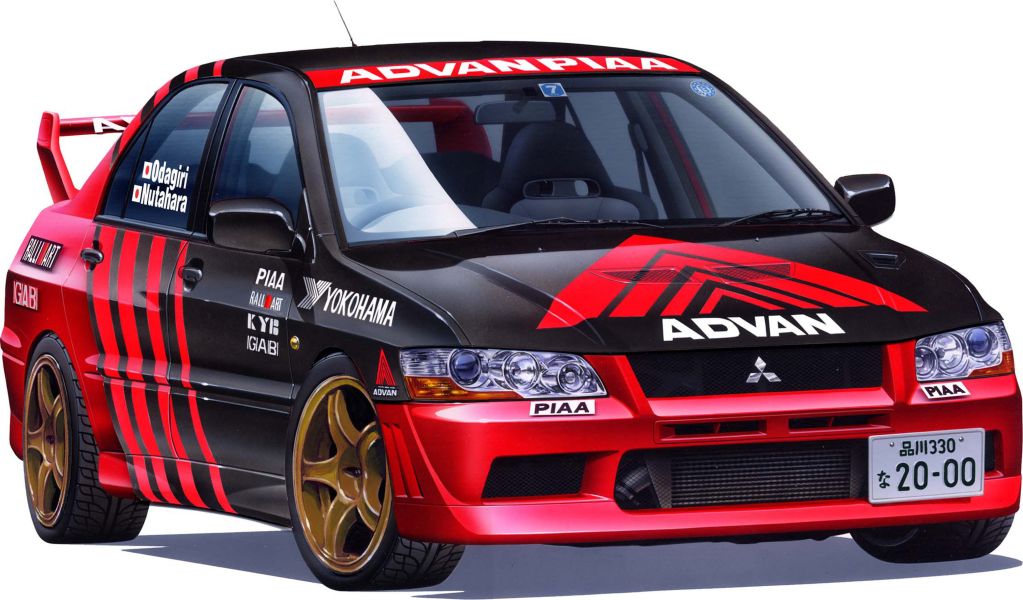 1/24 ADVAN PIAA Lancer Evolution VII EVO7 FUJIMI ID307 組裝模型 FUJIMI,1/24,ID,HONDA,K8,CIVIC,TypeR,後期型,EK9,組裝模型,