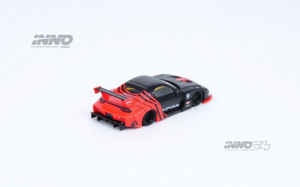 INNO64 1/64 馬自達 自由步行 LBWK MAZDA RX7 (FD3S) LB-SUPER SILHOUETTE "ADVAN LIVERY" 橫濱ADVAN配色 IN64-LBWK-RX7-05 INNO64 1/64 馬自達 自由步行 LBWK MAZDA RX7 (FD3S) LB-SUPER SILHOUETTE "ADVAN LIVERY" 橫濱ADVAN配色 IN64-LBWK-RX7-05