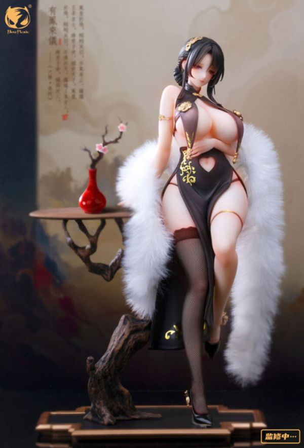 BearPanda 1/6 PVC人形 毛絨披肩 溫感漆 旗袍系列 有鳳來儀ver. BearPanda 1/6 PVC人形 毛絨披肩 溫感漆 旗袍系列 有鳳來儀ver.
