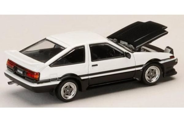 (預購) Hobby JAPAN 1/64 豐田 Toyota SPRINTER TRUENO GT APEX (AE86) Late Ver. Late Ver. JDM Style Carbon Bonnet WHITE /BLACK HJ647052WB 20260810 Hobby JAPAN 1/64 豐田 Toyota SPRINTER TRUENO GT APEX (AE86) Late Ver. Late Ver. JDM Style Carbon Bonnet WHITE /BLACK HJ647052WB