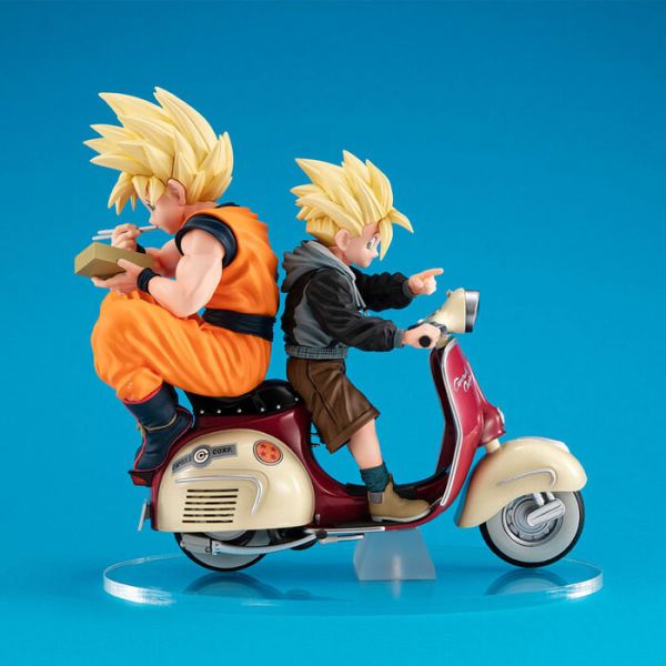 MegaHouse 桌上系列EX 七龍珠 Z 超級賽亞人悟空＆超級賽亞人悟飯＆摩托車 PVC完成品 MegaHouse 桌上系列EX 七龍珠Z 超級賽亞人悟空＆超級賽亞人悟飯＆摩托車 PVC完成品