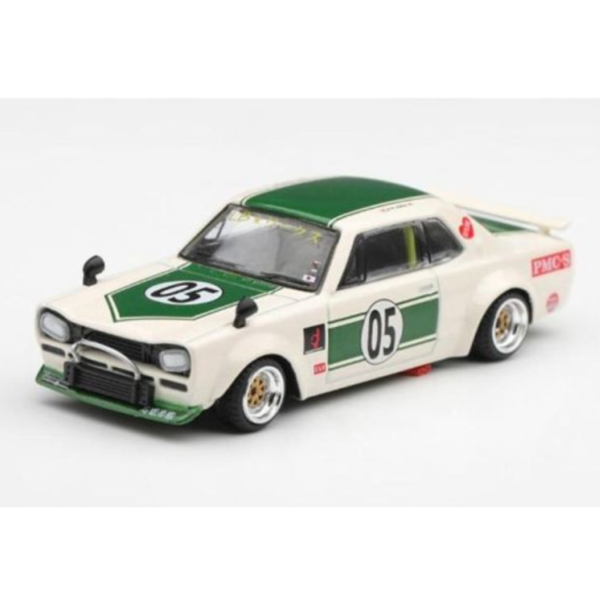 (預購) [吊卡版] MINIGT 1/64 日產 Nissan Skyline LB-WORKS "HAKOSUKA" White / Green RHD MGT01343-BL 20260730 [吊卡版] MINIGT 1/64 日產 Nissan Skyline LB-WORKS "HAKOSUKA" White / Green RHD MGT01343-BL