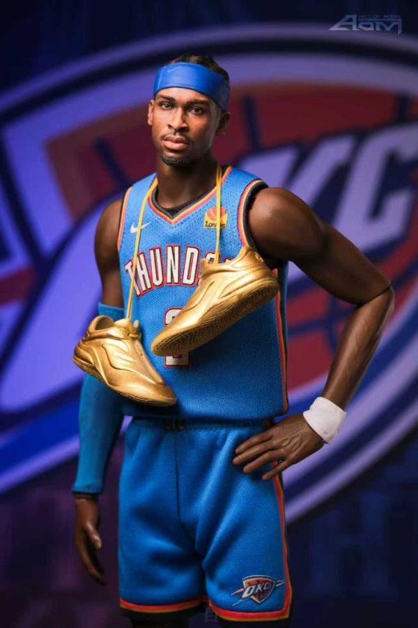 (預購) Aom: 1/6 OKC 雷霆 SGA Shai Gilgeous-Alexander 總冠軍賽 FMVP 限量套裝 附領獎金色球鞋 可動完成品 20251113 Aom: 1/6 OKC 雷霆 SGA Shai Gilgeous-Alexander 總冠軍戰 FMVP 限量套裝 附領獎金色球鞋 可動完成品