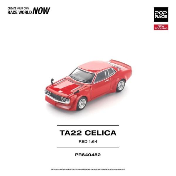 (預購) POP RACE 1/64 TA22 CELICA RED NEW TOOLING PR640482 20260423 POP RACE 1/64 TA22 CELICA RED NEW TOOLING PR640482