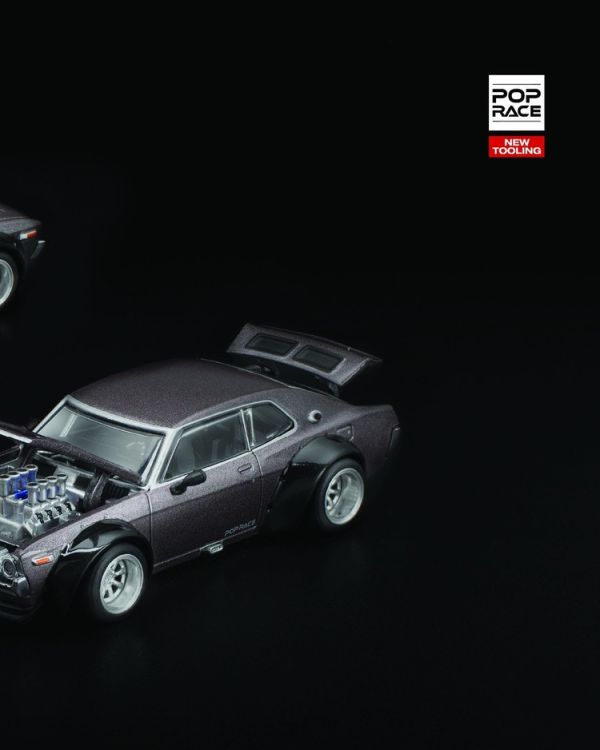 (預購) POP RACE 1/64 日產 Nissan LAUREL C130 METALLIC GREY (預購) POP RACE 1/64 日產 Nissan LAUREL C130 METALLIC GREY