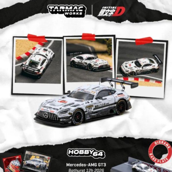 (預購) TARMAC WORKS 1/64 賓士 HOBBY64 Mercedes-AMG GT3 Bathurst 12h 2026 Craft-Bamboo Racing T64-062-26BH77 20260706 TARMAC WORKS 1/64 賓士 HOBBY64 Mercedes-AMG GT3 Bathurst 12h 2026 Craft-Bamboo Racing T64-062-26BH77