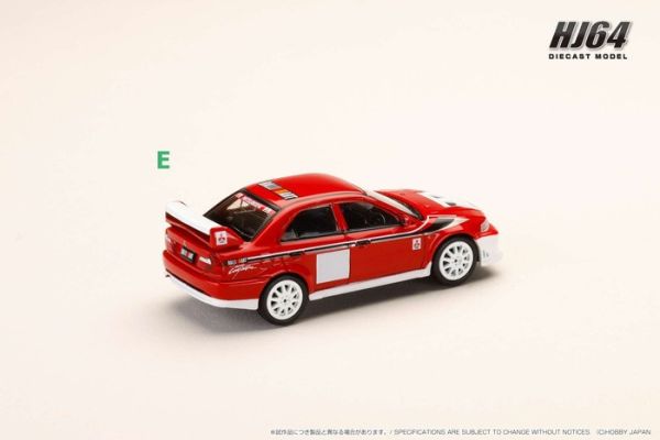 Hobby JAPAN 1/64 三菱 LANCER RS EVOLUTION 6 (CP9A)  2000 RALLIART 白/紅 HJ643033RC Hobby JAPAN 1/64 三菱 LANCER RS EVOLUTION 6 (CP9A)  2000 RALLIART 白/紅 HJ643033RC
