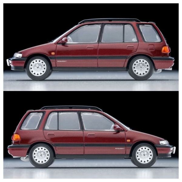 (預購) TOMYTEC 1/64 TLV-N297b 本田 Civic Shuttle 56i 紅 90年式 20260125 TOMYTEC 1/64 TLV-N297b 本田 Civic Shuttle 56i 紅 90年式