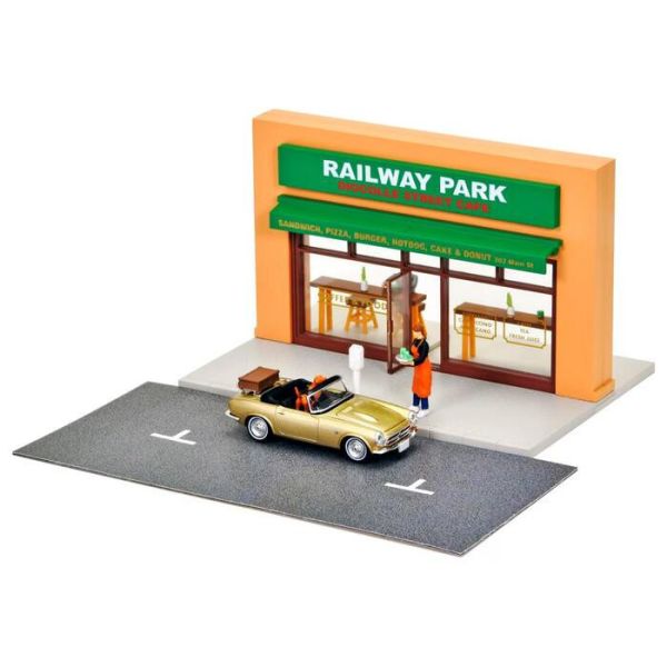 TOMYTEC 1/64 本田 Diocolle 64 # Car Snap 27a Cafe Terras 2 Includes TLV Honda S800 TOMYTEC 1/64 本田 Diocolle 64 # Car Snap 27a Cafe Terras 2 Includes TLV Honda S800