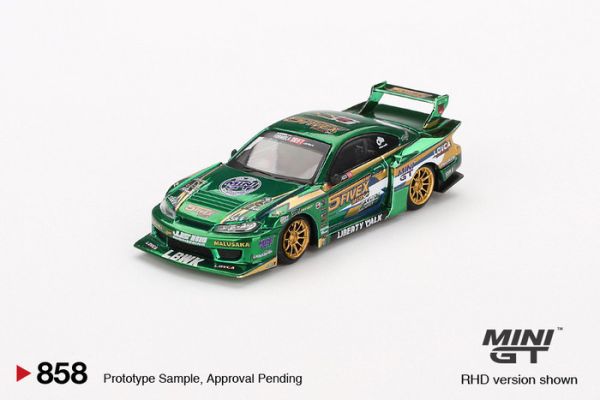 MINIGT 1/64 日產 Nissan LB-Super Silhouette S15 SILVIA LBWK 2024 Fausto Racing 甩尾賽車 RHD 右駕 MGT00858-R MINIGT 1/64 日產 Nissan LB-Super Silhouette S15 SILVIA LBWK 2024 Fausto Racing 甩尾賽車 RHD 右駕 MGT00858-R