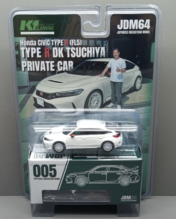 (預購) 甩尾王 Hobby JAPAN 1/64 本田 Honda Civic Type R FL5 土屋圭市 式樣 DK Tsuchiya 2025 HJDM005-19V 20270825 Hobby JAPAN 1/64 本田 Honda Civic Type R FL5 DK Tsuchiya 2025 HJDM005-19V