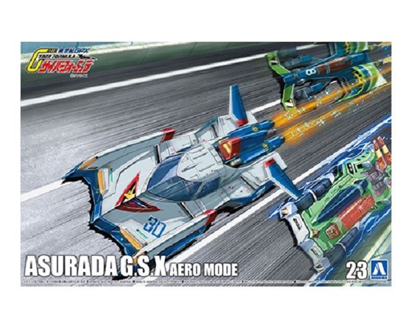 AOSHIMA 1/24 閃電霹靂車 No.23 阿斯拉G.S.X 流線模式 組合模型 AOSHIMA,青島社,124,閃電霹靂車,No23,阿斯拉GSX,組合模型