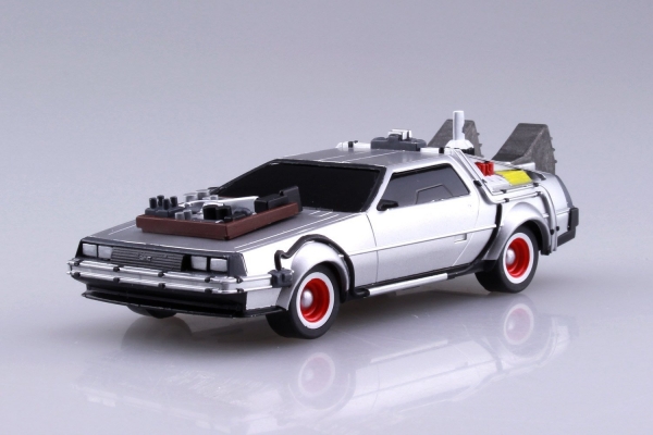 [經典再販] AOSHIMA 青島 1/43 回到未來 Back To The Future  DeLorean III 迪羅倫 迴力車 組裝模型 AOSHIMA,1/43,回到未來,Back To The Future,DeLorean III,迴力車