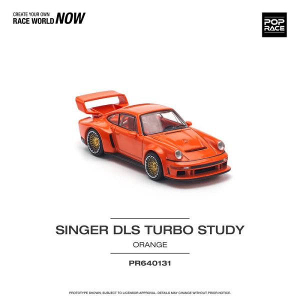 POP RACE 1/64 保時捷 PORSCHE SINGER DLS TURBO (TRACK) 橘色 雙色輪框 PR640131 POP RACE 1/64 保時捷 PORSCHE SINGER DLS TURBO (TRACK) 橘色 雙色輪框 PR640131