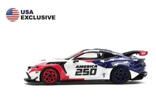 (預購) [吊卡版] MINIGT 1/64 福特 Ford Mustang GTD America 250 USA Exclusive LHD MGT01301-BL 20260416 [吊卡版] MINIGT 1/64 福特 Ford Mustang GTD America 250 USA Exclusive LHD MGT01301-BL