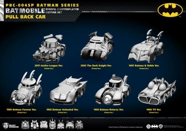 (預購) 野獸國  蝙蝠俠系列 蝙蝠車迴力車 PBC-004SP 全7款 電鍍特別版套組 20260330 野獸國  蝙蝠俠系列 蝙蝠車迴力車 PBC-004SP 全7款 電鍍特別版套組