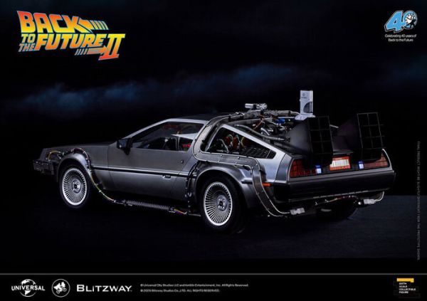 引進數量稀少品 Blitzway 回到未來2 時間機器 時光機 DeLorean DMC-12 跑車 可動發光完成品 Blitzway 回到未來2 時間機器 可動完成品