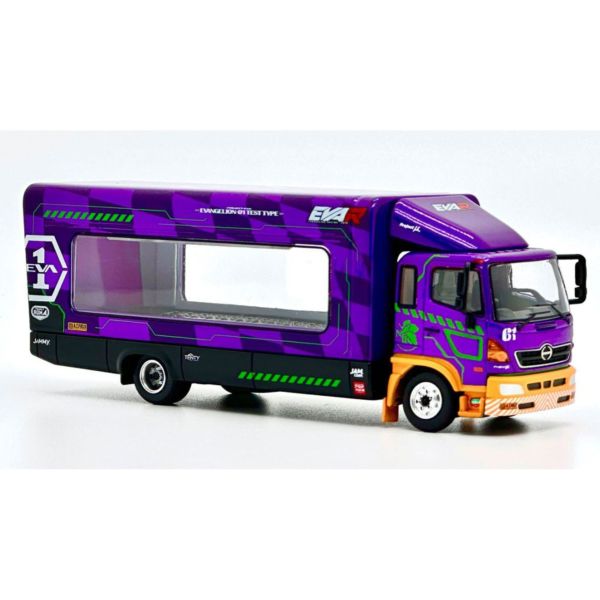 POP RACE 1/64 EVA Racing Trans Porter HINO 500 運輸車 EVA-01 初號機 新世紀福音戰士 POP RACE 1/64 EVA Racing Trans Porter HINO 500 運輸車 EVA-01 初號機