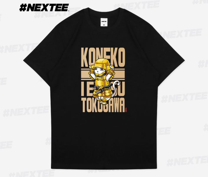 NEXTee KONEKO 德川家康 短袖T恤 白色＆黑色 NEXTee KONEKO 德川家康 短袖T恤 白色＆黑色