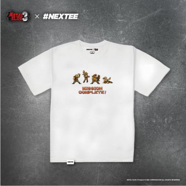 NEXTee 越南大戰MetalSlug MissionComplete 寬版短袖T恤 黑&白 NEXTee 合金彈頭MetalSlug MissionComplete 寬版短袖T恤 黑&白