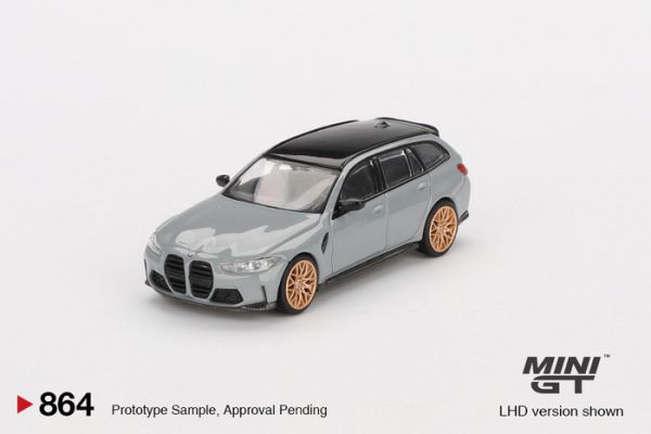 MINIGT 1/64 寶馬 BMW M3 Competition Touring  Brooklyn Grey 布魯克林灰 金色輪框 式樣 LHD 左駕 MGT00864-L MINIGT 1/64 寶馬 BMW M3 Competition Touring  Brooklyn Grey 布魯克林灰 金色輪框 式樣 LHD 左駕 MGT00864-L