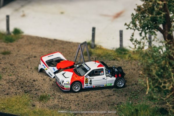 TARMAC WORKS 1/64 福特 Ford RS200 Rallye Catalunya 1986 T64P-001-86RC04 TARMAC WORKS 1/64 福特 Ford RS200 Rallye Catalunya 1986 T64P-001-86RC04