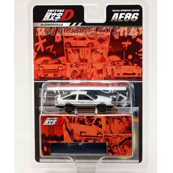 (預購) HOBBY JAPAN 1/64 豐田 Diorama Set Series Toyota SPRINTER TRUENO (AE86) / Initial D 藤原拓海VS高橋啟介 對戰場合 20261027 HOBBY JAPAN 1/64 豐田 Diorama Set Series Toyota SPRINTER TRUENO (AE86) / Initial D 藤原拓海VS高橋啟介 對戰場合