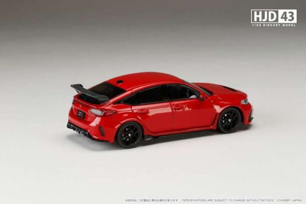 Hobby JAPAN 1/43 本田 Honda CIVIC TYPE-R (FL5) 十一代喜美 火焰紅 HJD431002R Hobby JAPAN 1/43 本田 Honda CIVIC TYPE-R (FL5) 十一代喜美 火焰紅 HJD431002R