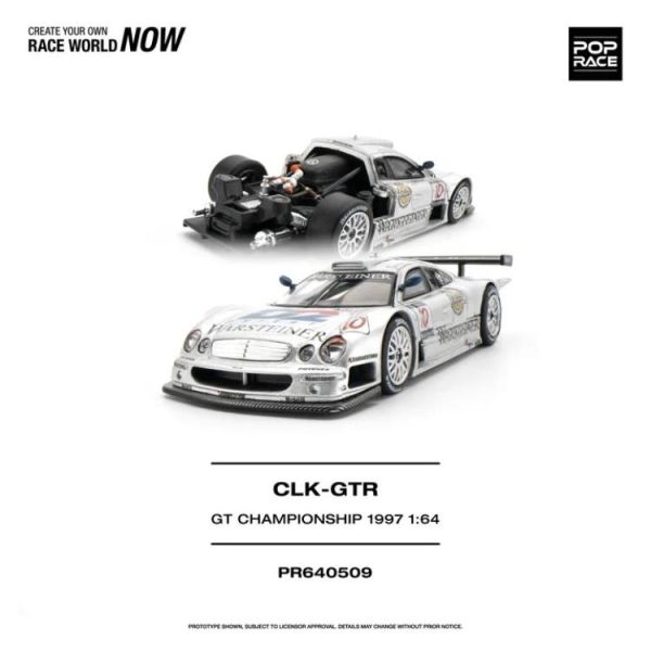 (預購) POP RACE 1/64 日產 MERCEDES-BENZ AMG CLK GTR FIA GT CHAMPIONSHIP 1997 PR640509 20260805 POP RACE 1/64 日產 MERCEDES-BENZ AMG CLK GTR FIA GT CHAMPIONSHIP 1997 PR640509