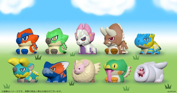 CAPCOM CFB 盒玩 手指公仔 魔物獵人Vol. 1 全10種 一中盒10入販售 CAPCOM CFB 盒玩 手指公仔 魔物獵人Vol. 1 全10種 一中盒10入販售