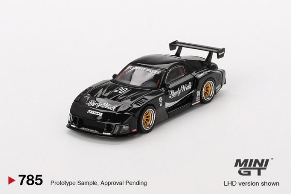 MINIGT 1/64 馬自達 自由步行 MAZDA RX-7 LB-Super Silhouette Liberty Walk 黑色 MINIGT 1/64 馬自達 自由步行 MAZDA RX-7 LB-Super Silhouette Liberty Walk 黑色