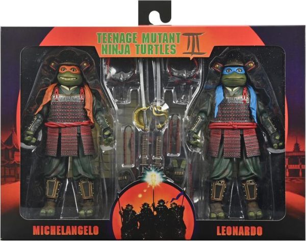 NECA 7吋 忍者龜III 時空武士 李奧納多&米開朗基羅 武士 2入套組 可動完成品 NECA 7吋 忍者龜III 時空武士 李奧納多&米開朗基羅 武士 2入套組 可動完成品