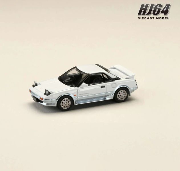 Hobby JAPAN 1/64 豐田 Toyota MR2 1600G-LIMITED SUPER CHARGER 1986  閃白銀 (雙色) Hobby JAPAN 1/64 豐田 Toyota MR2 1600G-LIMITED SUPER CHARGER 1986  閃白銀 (雙色)