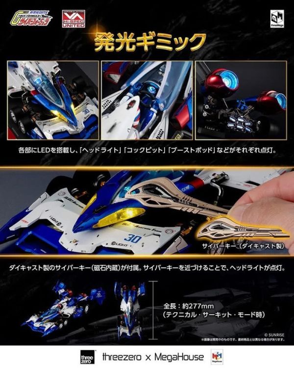 [DX豪華雙特典] 附東海獨家初回限定版 THREEMEGA 閃電霹靂車 超級阿斯拉01 VARIABLE ACTION Hi-SPEC UNITED 聲光效果搭載 [東海獨家初回限定版] THREEMEGA 閃電霹靂車 超級阿斯拉01 VARIABLE ACTION Hi-SPEC UNITED 聲光效果搭載