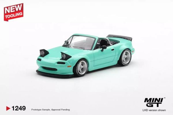(預購) MINIGT 1/64 馬自達 Mazda MX-5 (NA) Pandem Mint Green LHD MGT01249-BL 20260521 MINIGT 1/64 馬自達 Mazda MX-5 (NA) Pandem Mint Green LHD MGT01249-BL