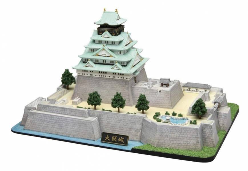 1/700 大阪城 FUJIMI 城4 富士美 組裝模型 FUJIMI,日本建物,日本城堡,大阪城,