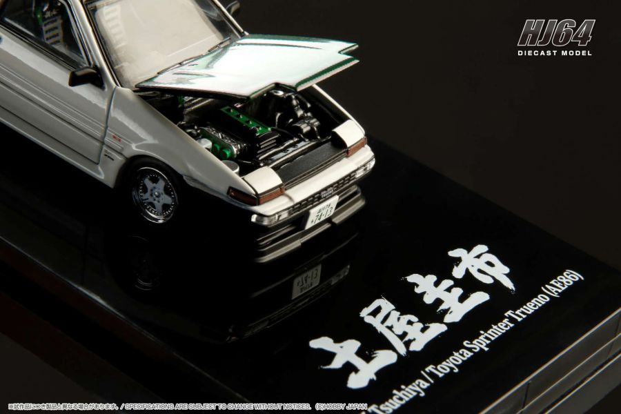 Hobby JAPAN 1/64 豐田 Toyota SPRINTER TRUENO (AE86) 純白 DRIFT KING 甩尾之王 土屋圭市 式樣 Hobby JAPAN 1/64 豐田 Toyota SPRINTER TRUENO (AE86) 純白 DRIFT KING 甩尾之王 土屋圭市 式樣