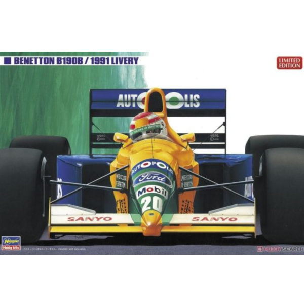 (預購) HASEGAWA 1/24 Benetton B190B (1991 顏色) 組裝模型 20260910 HASEGAWA 1/24 Benetton B190B (1991 顏色) 組裝模型