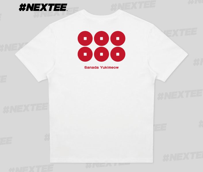 NEXTee KONEKO 真田幸村 短袖T恤 白色＆黑色 NEXTee KONEKO 真田幸村 短袖T恤 白色＆黑色